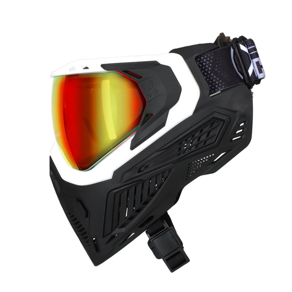 HK Army SLR Paintball Mask- Trooper (White/Black/Black) Scorch Lens •  Tri-City Extreme