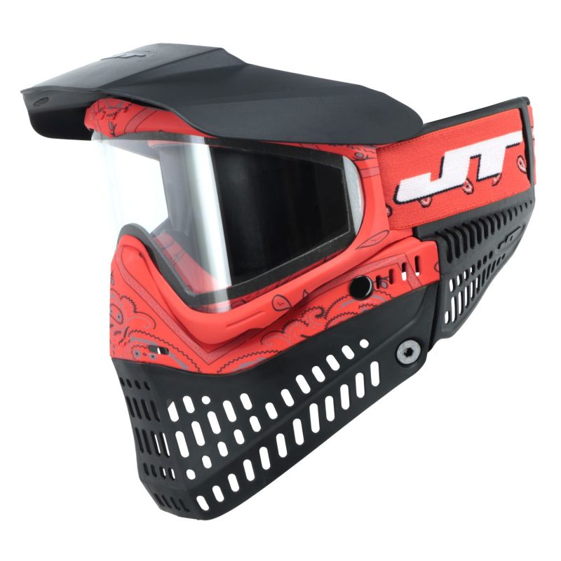 Masque JT Proflex Paintball OG Tout Noir, Avec Mentonnière, Occasion