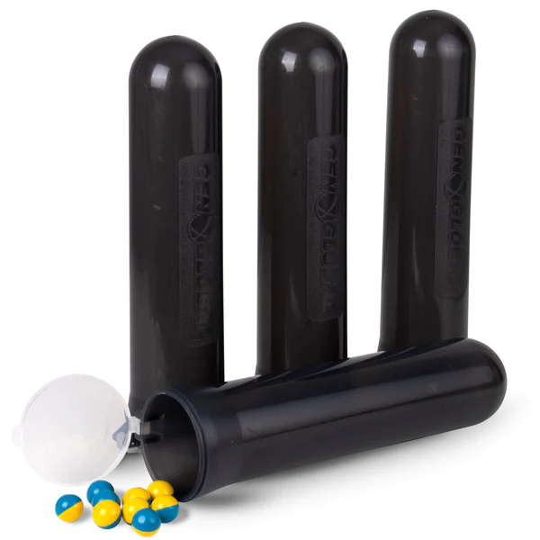 GxG Paintball 140 Round Pods 4-Pack - Red Color For Easy Ammo Access