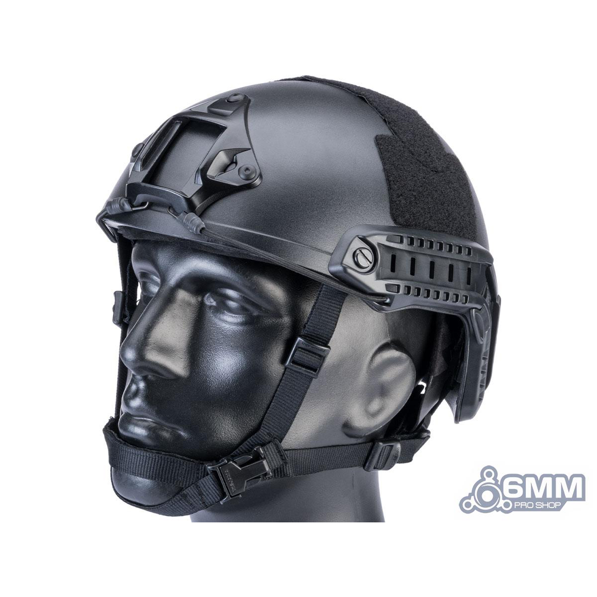 6mmProShop Advanced High Cut Ballistic Type Tactical Airsoft Bump Helmet  (Color: Black / Medium - Large)