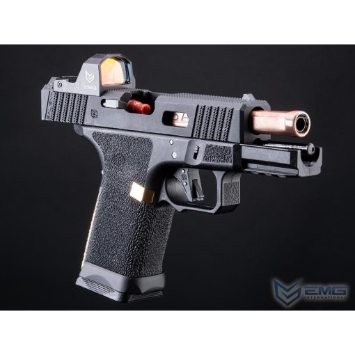 EMG SAI BLU Compact Gas Blowback Airsoft Pistol w/ EMG Tier One 2.0 RMR-Cut Slide (Color: Rose Gold / Green Gas) - Image 2