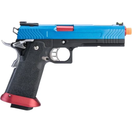 AW Custom Hi-Capa Competition Grade Gas Blowback Airsoft Pistol (Color: Patriot / Gun Only)