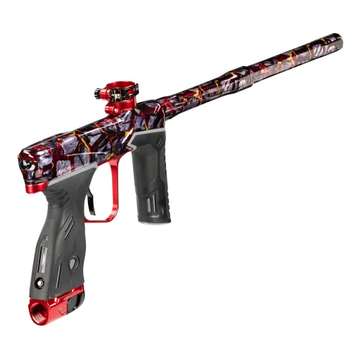 DYE MXR Paintball Marker- PGA Volcanic Black/Red Polish - Image 2