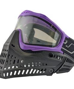 JT Proflex Thermal Paintball Mask- Black with Purple Frame