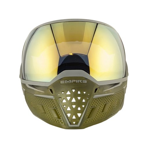 Empire EVS Thermal Paintball Mask- Clear / Olive Ice - Gold Mirror Lens - Image 2