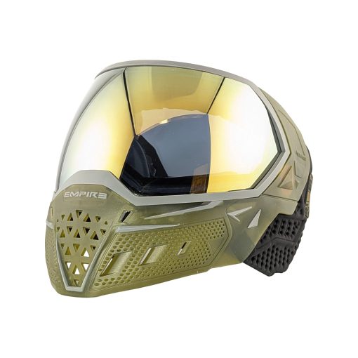 Empire EVS Thermal Paintball Mask- Clear / Olive Ice - Gold Mirror Lens