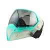 Empire EVS Thermal Paintball Mask- Crystal Clear/Teal with Silver Mirror Fade Lens