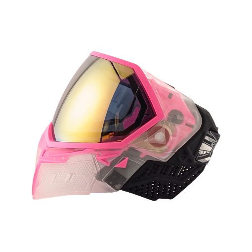 Empire EVS Thermal Paintball Mask- Crystal Clear/Pink with Gold Mirror Lens - Image 2