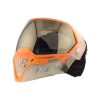 Empire EVS Thermal Paintball Mask- Crystal Clear/Orange with Black Chrome Lens