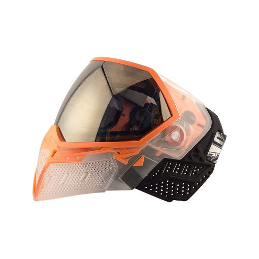 Empire EVS Thermal Paintball Mask- Crystal Clear/Orange with Black Chrome Lens - Image 3