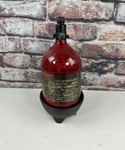 Alternative view of Valken Paintball tank - Ninja Reg – 68/4500- Red- Needs testing