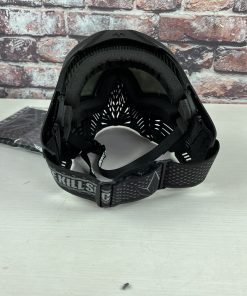 Alternative view of Bunkerkings CMD paintball mask- Pitch Black