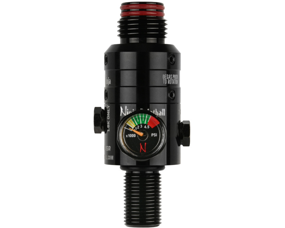 Ninja Pro V3 Tank Regulator 4500psi - STD Pressure - Aluminum Bonnet - Blackout