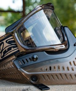 JT ProFlex Paintball Mask - Doodoo Brown Ice Dark w/ Clear Lens