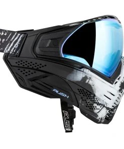Alternative view of Push Unite Paintball Mask MK II - Warlord Enforcer (Black/White Skull)- Blue Lens