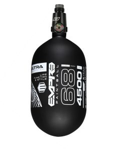 Empire FLO Pro Ultra Light Tank 68ci - Black Tank with White Logo