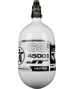 JT Flo Pro Ultra Light Tank 68ci - White Tank with Black Logo