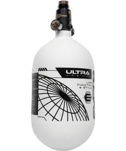 Empire FLO Pro Ultra Light Tank 68ci - White Tank with Black Logo