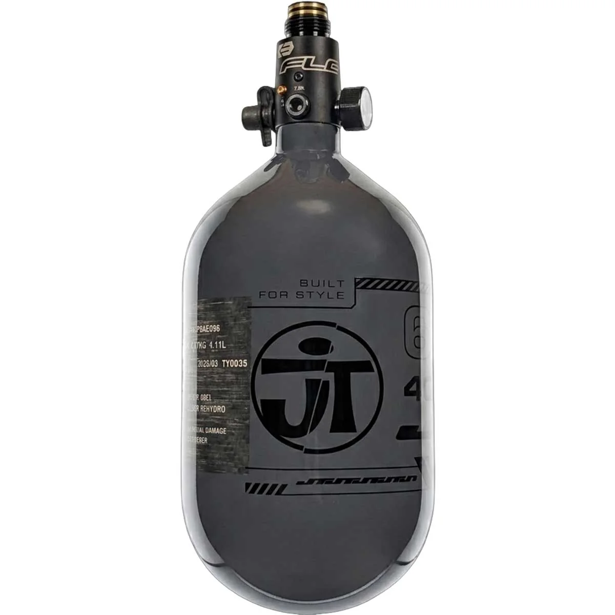 JT Flo Pro Ultra Light Tank 68ci - Gray Tank with Black Logo - Image 2
