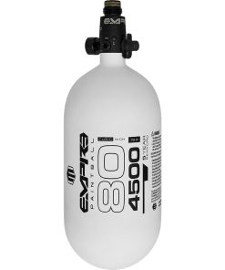 Empire FLO Pro Ultra Light Tank 80ci - White Tank with Black Logo