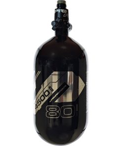 JT Flo Pro Ultra Light Tank 80ci - Black with Chrome Mirror Logo