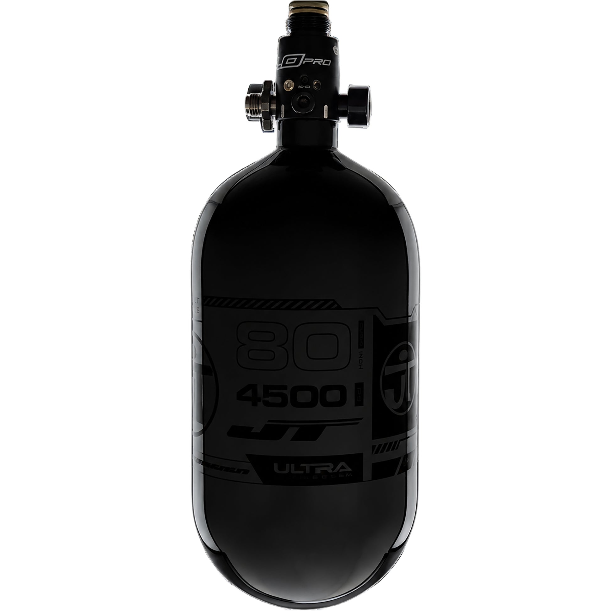 JT Flo Pro Ultra Light Tank 80ci - Gray Tank with Black Logo