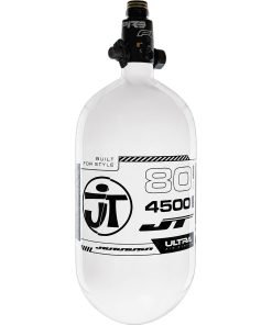 JT Flo Pro Ultra Light Tank 80ci - White Tank with Black Logo